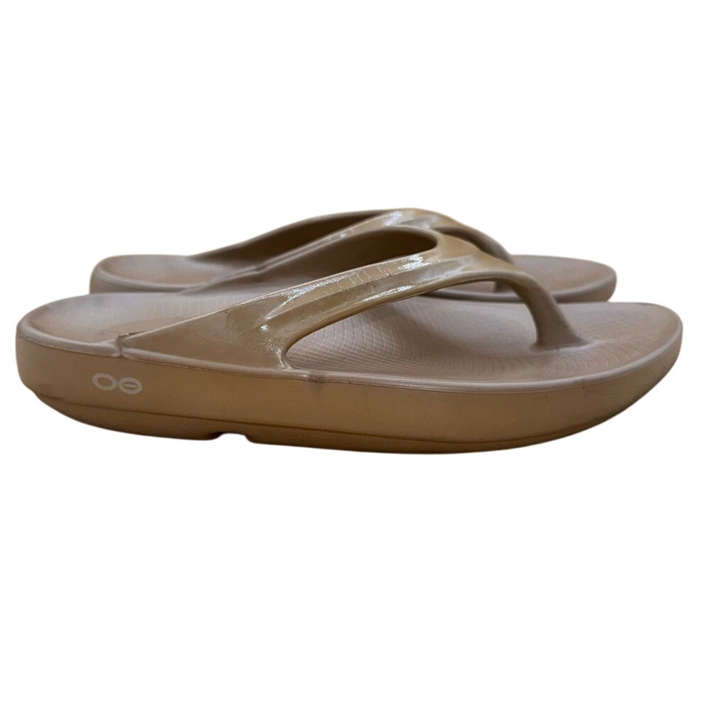 OOFOS Tan Women's Recovery Flip Sandals